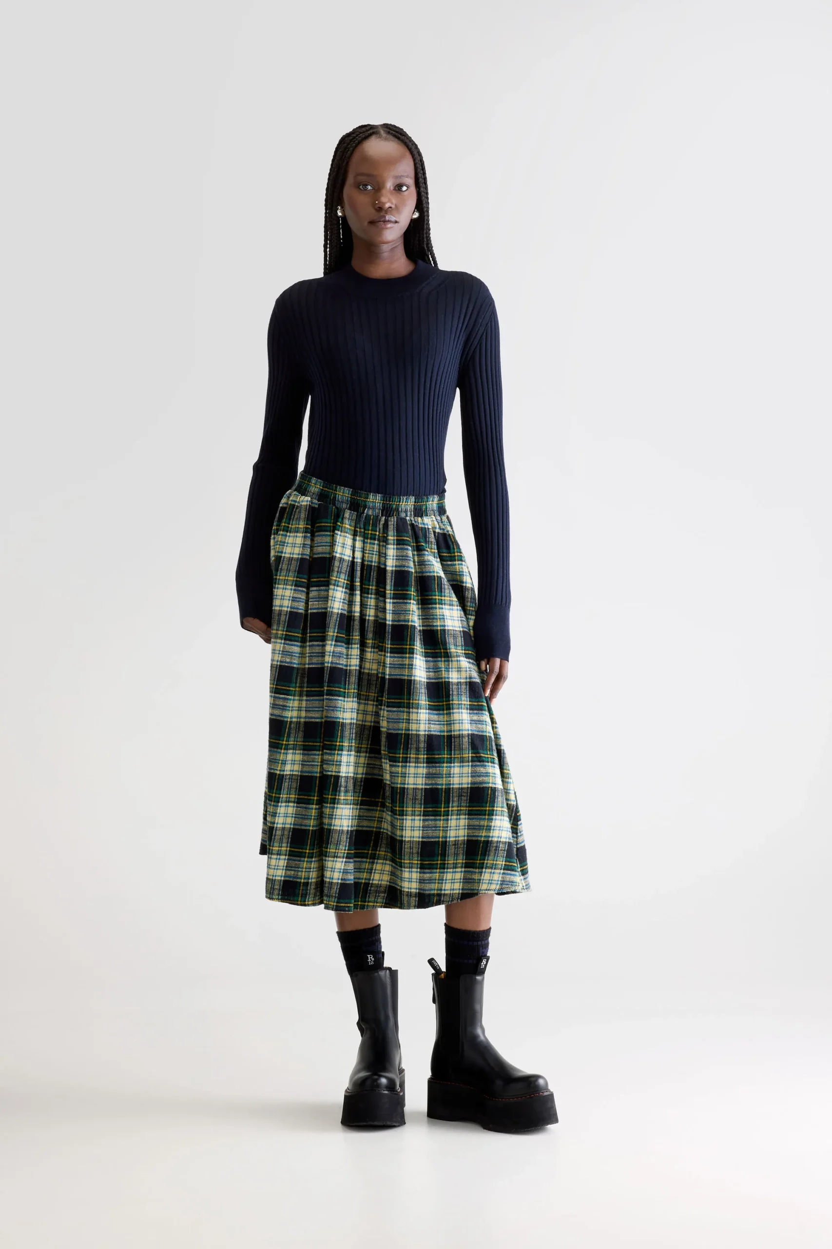 Gonna midi a trapezio Woogie