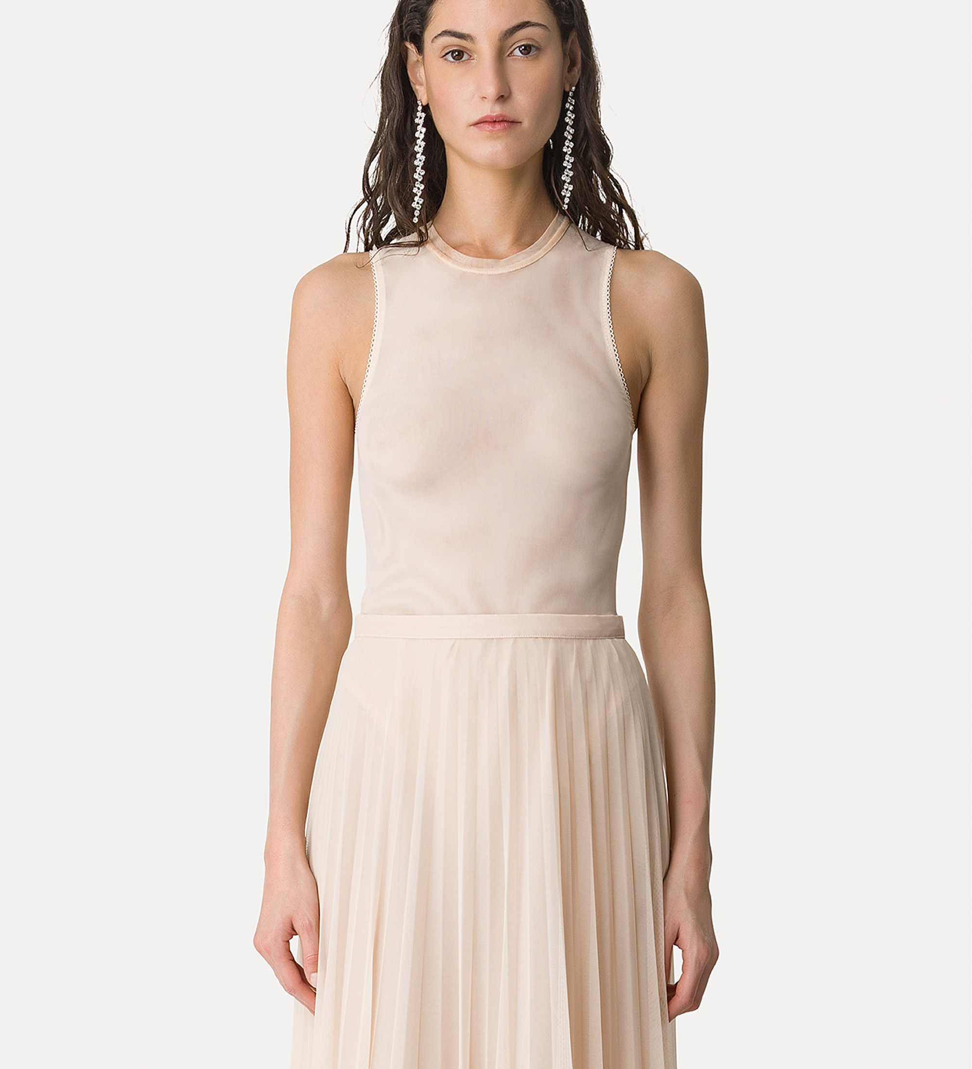 body trasparente in tulle