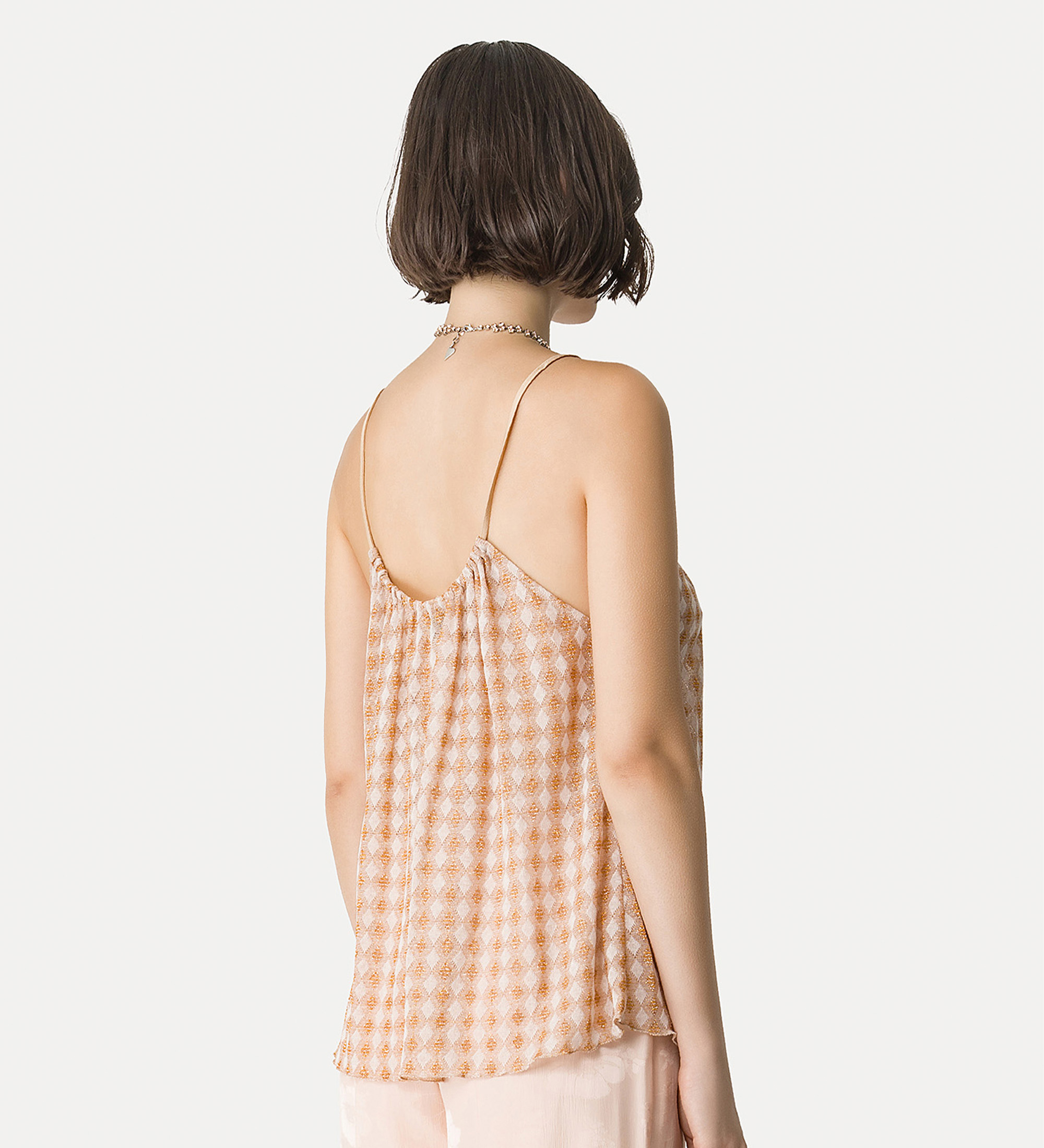 Alternative view of top elegante in jersey diamond