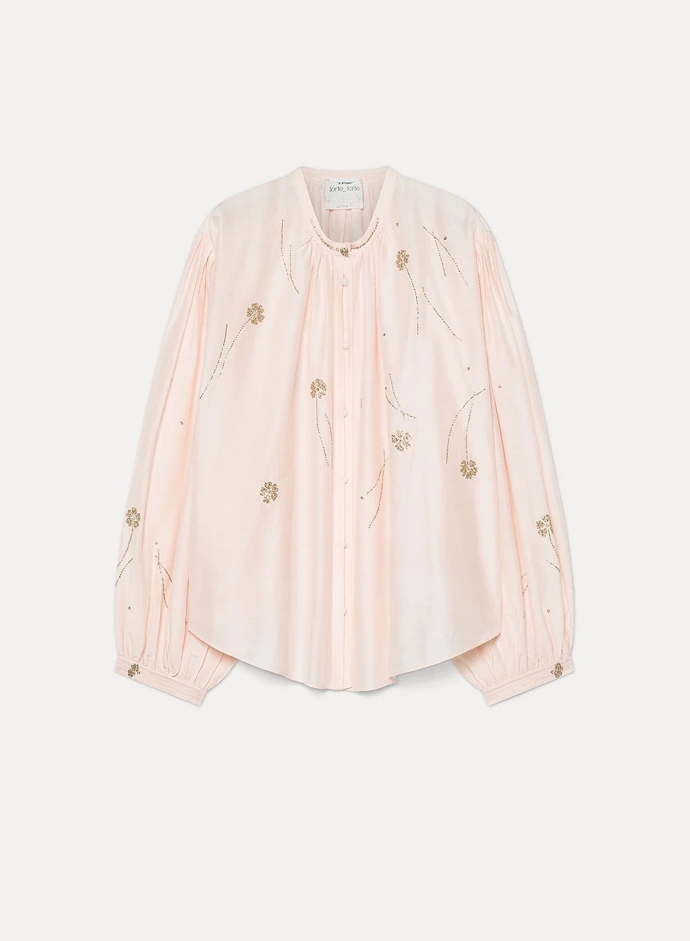 camicia bohemien in voile “fleurs d'orient” loto