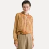 camicia bohemienne in creponne “le bambou secret” heliodore