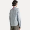 camicia collo club popeline riga raso oxford blue - immagine 3