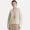 maglia in costa inglese di lana cashmere pure