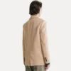 blazer monopetto in panno light loto - immagine 3
