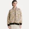bomber jaquard “cherry blossom” mandorla